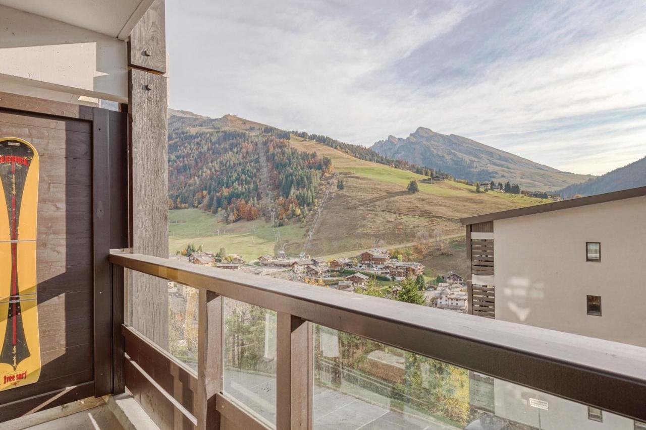 Sunny Studio With Balcony Clusaz Zewnętrze zdjęcie